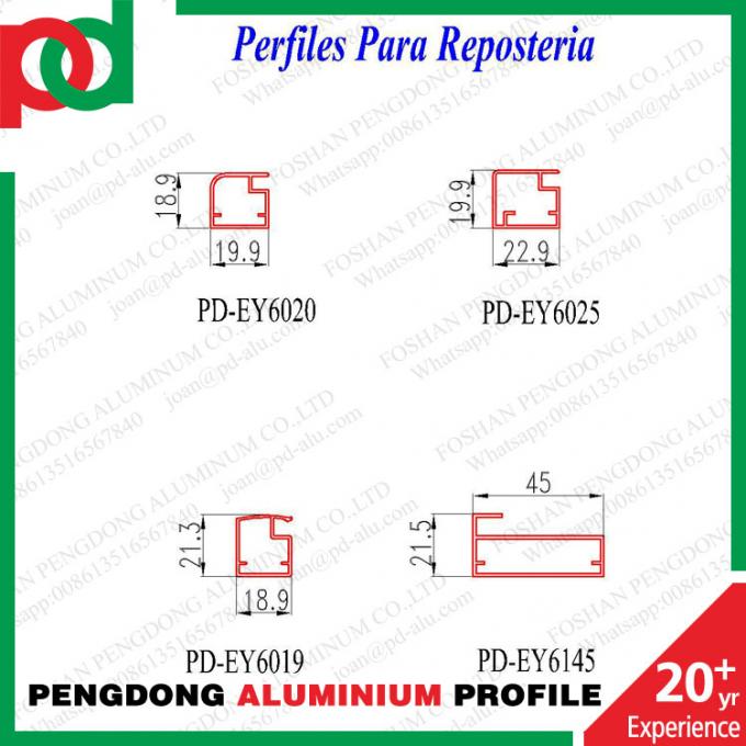 Perfiles De Aluminio Aleacion 6063-T5 Para Reposteria un Perú