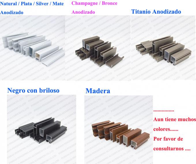 Diverso color Mate Aluminum Profiles Tubes del tamaño de la mejor calidad