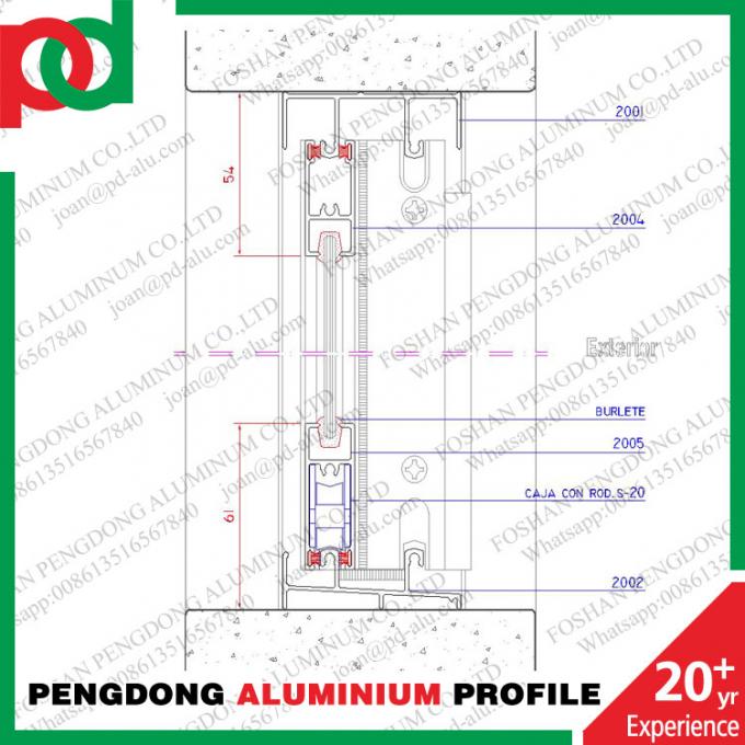 Exportación de aluminio de los perfiles 6063T5 de la fuente de la fábrica de China a Chile y a Bolivia
