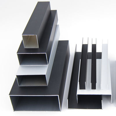 Buen precio perfiles de aluminio de los productos 40x40 de los tubos con mejores ventas del rectángulo en línea