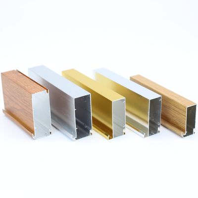 Buen precio De alta calidad modificada para requisitos particulares pulverizan perfil de aluminio de pulido revestido del armario de cocina en línea