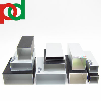 Buen precio 6063 T5 Tubos de aluminio huecos Rectangulares de aluminio Cuadrados de aluminio de tubo Ángulo en línea