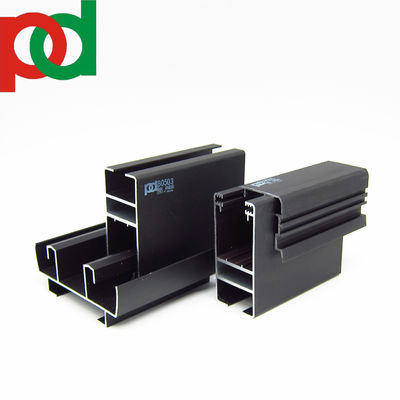 Buen precio Profiles de aluminio T5 para ventanas y puertas MP 80 Mate Negro Profil de aluminio de madera táctil en línea