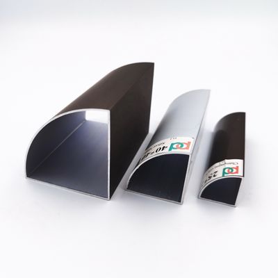 Buen precio Perfil de aluminio revestido de la esquina redondeado 25x25 del cuadrado del polvo de aluminio de la tubería en línea