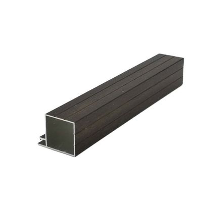 Buen precio 5Profiles de aluminio de recubrimiento en polvo de grano de madera para gabinetes de cocina en línea