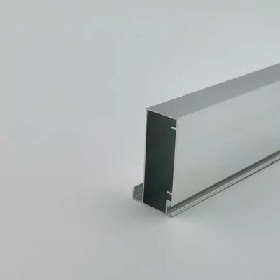 Buen precio Grueso de aluminio anodizado rectangular de plata brillante del perfil 1.2m m de la cocina en línea